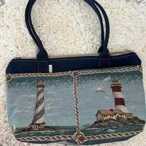Local Shop | Bags | Canvas Lighthouse Purse | Poshmark